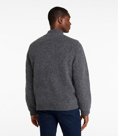 Men's L.L.Bean Classic Ragg Wool Sweater, Full-Zip Flannel-Lined | L.L.Bean Recommended