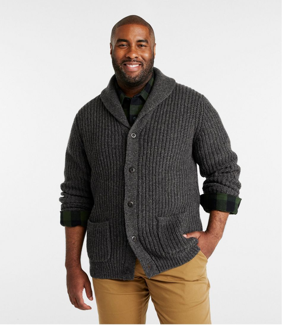 Men's L.L.Bean Classic Ragg Wool Sweater, Cardigan | L.L.Bean Exclusive