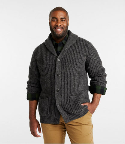 Men's L.L.Bean Classic Ragg Wool Sweater, Cardigan | L.L.Bean Exclusive
