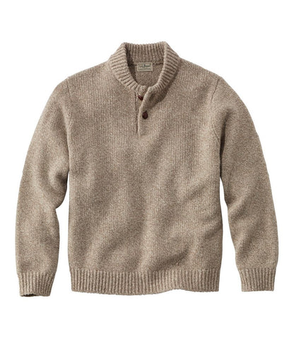 Men's L.L.Bean Classic Ragg Wool Sweater, Henley | L.L.Bean Signature