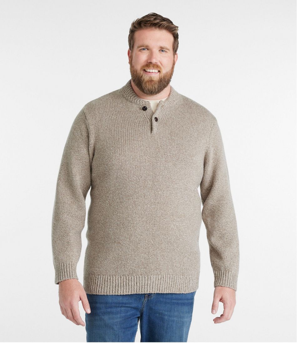 Men's L.L.Bean Classic Ragg Wool Sweater, Henley | L.L.Bean Signature