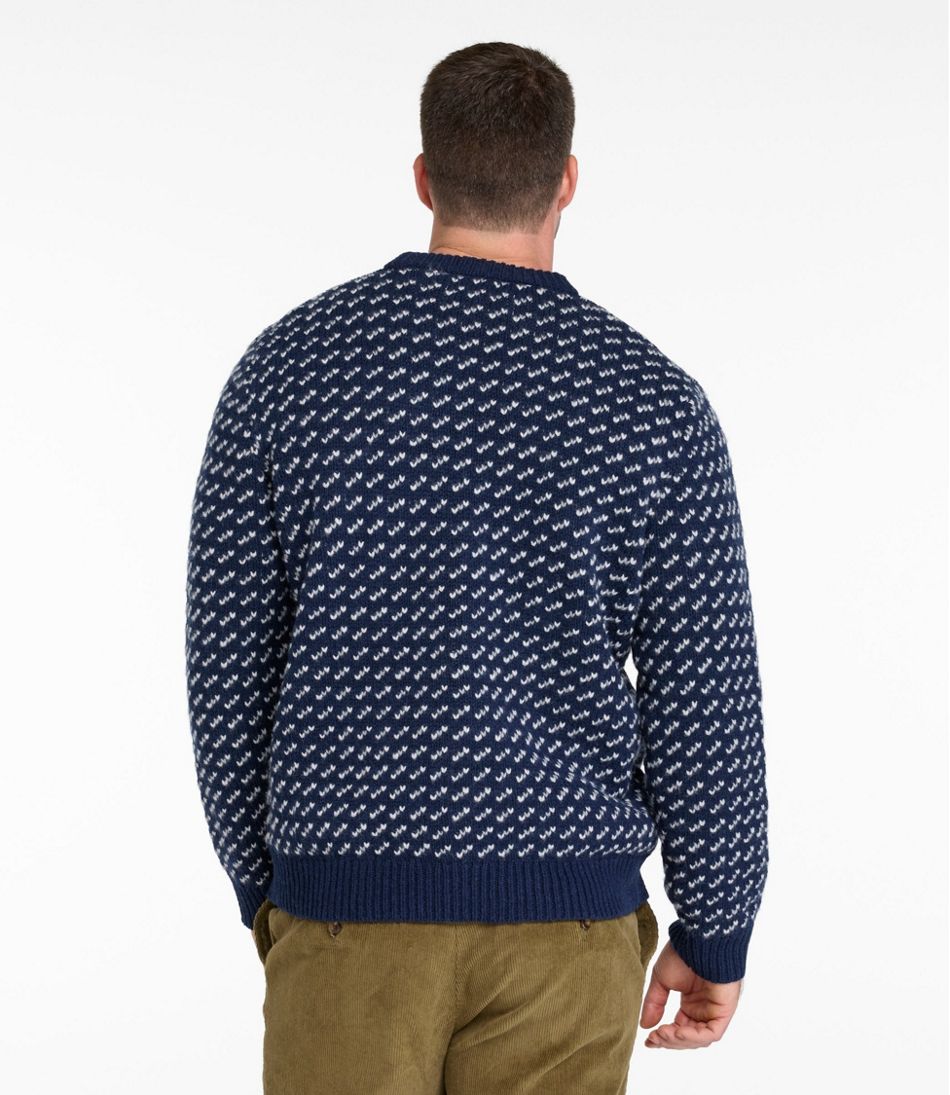 Men's Bean's Classic Ragg Wool Sweater, Crewneck, Bird's-Eye | L.L.Bean Featured