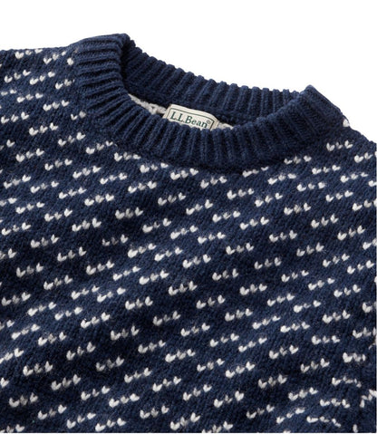 Men's Bean's Classic Ragg Wool Sweater, Crewneck, Bird's-Eye | L.L.Bean Featured