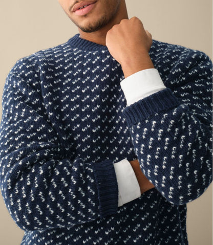 Men's Bean's Classic Ragg Wool Sweater, Crewneck, Bird's-Eye | L.L.Bean Featured