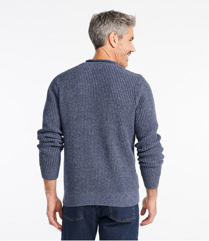 Men's L.L.Bean Organic Cotton Waffle Sweater, Rollneck Crew | L.L.Bean Popular
