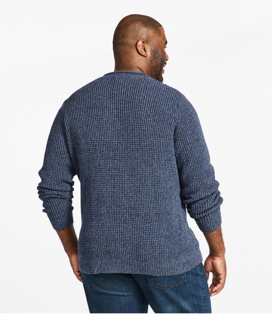 Men's L.L.Bean Organic Cotton Waffle Sweater, Rollneck Crew | L.L.Bean Popular