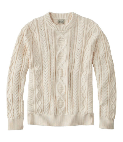 Men's Bean's Heritage Soft Cotton Fisherman Sweater, Crewneck | L.L.Bean Best Seller