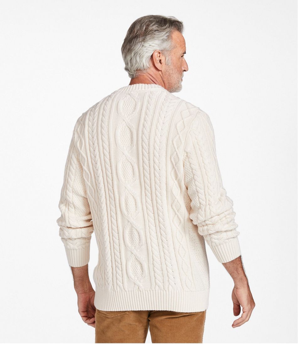 Men's Bean's Heritage Soft Cotton Fisherman Sweater, Crewneck | L.L.Bean Best Seller