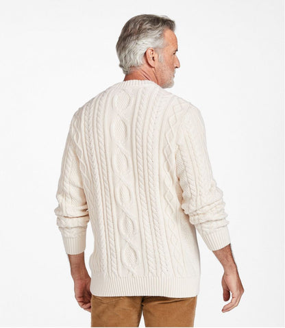 Men's Bean's Heritage Soft Cotton Fisherman Sweater, Crewneck | L.L.Bean Best Seller