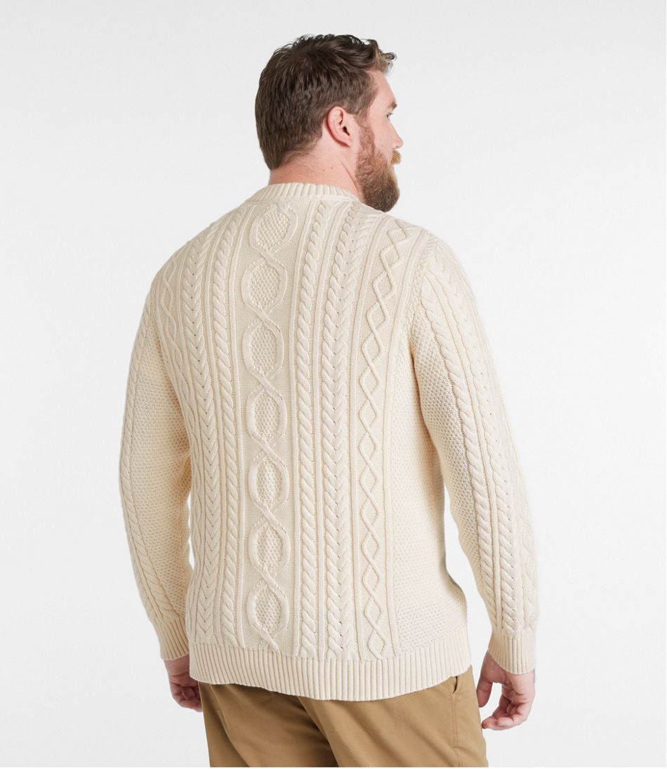Men's Bean's Heritage Soft Cotton Fisherman Sweater, Crewneck | L.L.Bean Best Seller