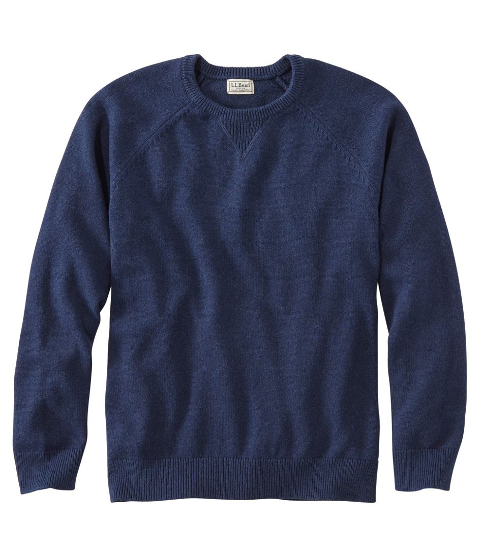 Men's Wicked Soft Cotton/Cashmere Sweater, Crewneck | L.L.Bean Recommended