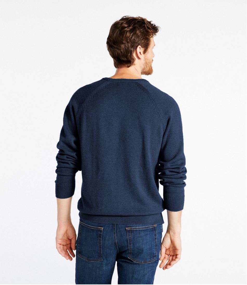Men's Wicked Soft Cotton/Cashmere Sweater, Crewneck | L.L.Bean Recommended