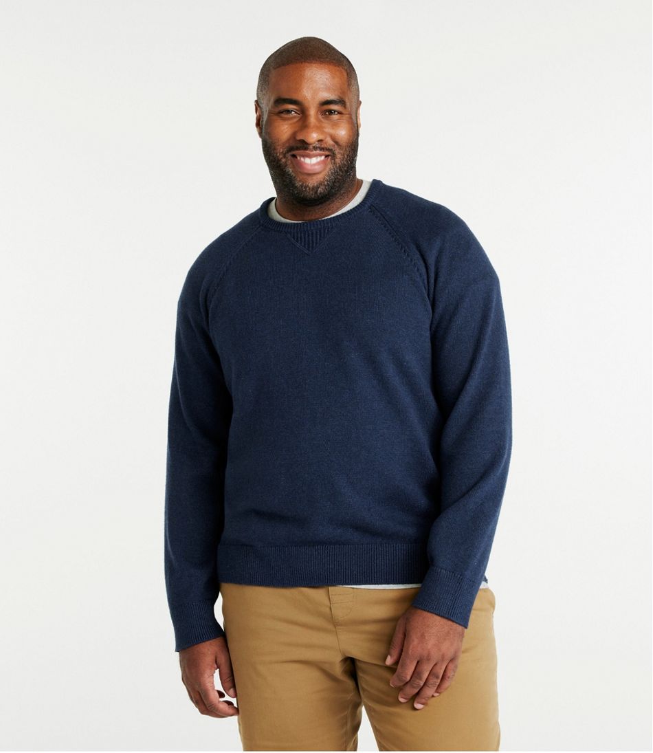 Men's Wicked Soft Cotton/Cashmere Sweater, Crewneck | L.L.Bean Recommended
