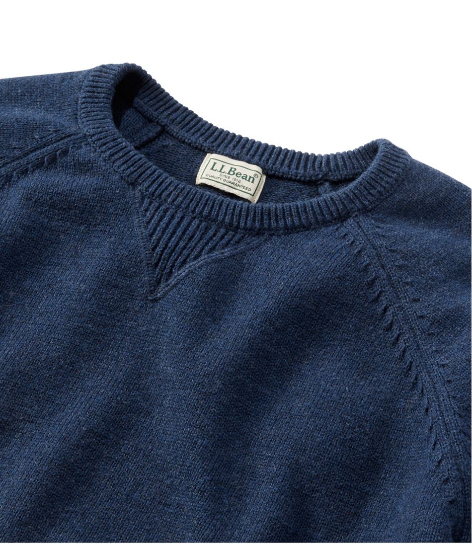 Men's Wicked Soft Cotton/Cashmere Sweater, Crewneck | L.L.Bean Recommended
