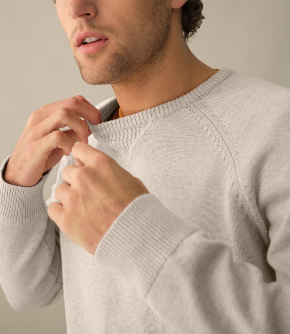 Men's Wicked Soft Cotton/Cashmere Sweater, Crewneck | L.L.Bean Recommended