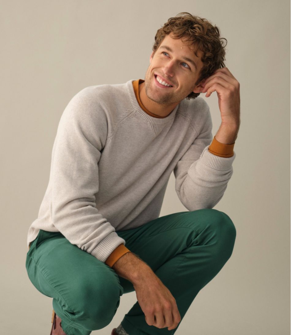 Men's Wicked Soft Cotton/Cashmere Sweater, Crewneck | L.L.Bean Recommended
