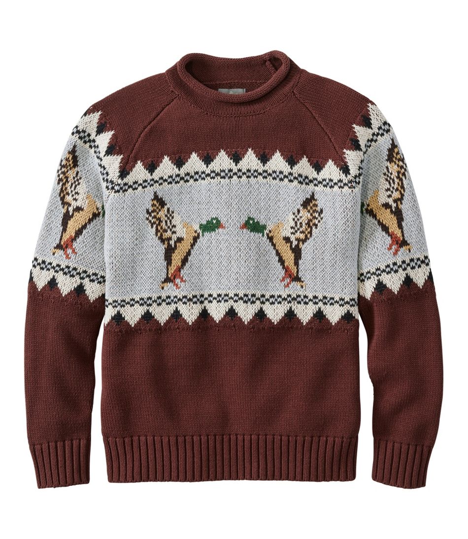 Men's Signature Organic Cotton Rollneck Sweater, Fair Isle | L.L.Bean Classic