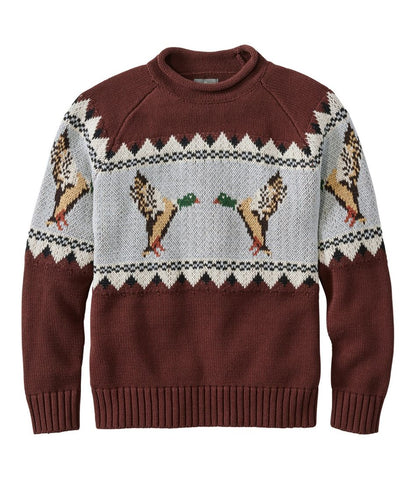Men's Signature Organic Cotton Rollneck Sweater, Fair Isle | L.L.Bean Classic
