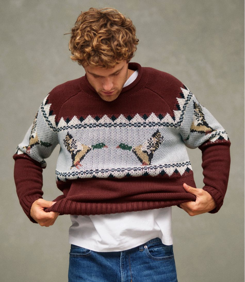 Men's Signature Organic Cotton Rollneck Sweater, Fair Isle | L.L.Bean Classic