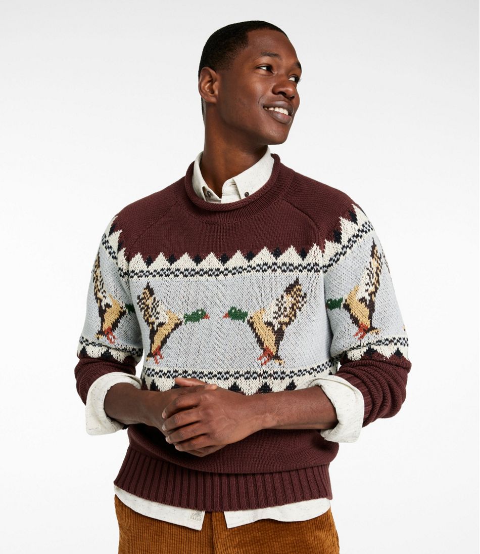 Men's Signature Organic Cotton Rollneck Sweater, Fair Isle | L.L.Bean Classic