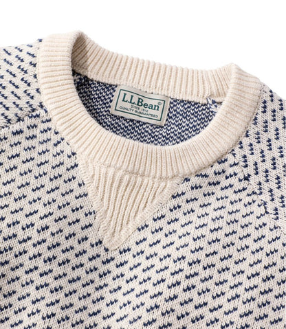 Men's Wicked Soft Cotton/Cashmere Sweater, Crewneck, Pattern | L.L.Bean Essential