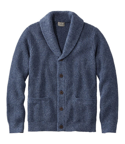 Men's Organic Cotton Waffle Sweater, Cardigan | L.L.Bean Great Value