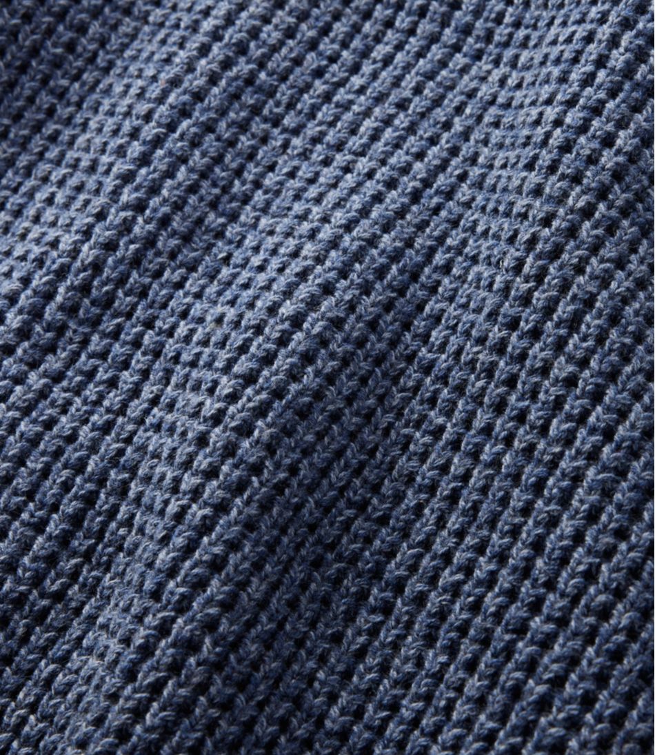 Men's Organic Cotton Waffle Sweater, Cardigan | L.L.Bean Great Value