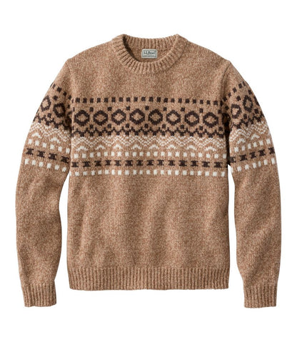 Men's Bean's Classic Ragg Wool Sweater, Crewneck, Fair Isle | L.L.Bean Trending