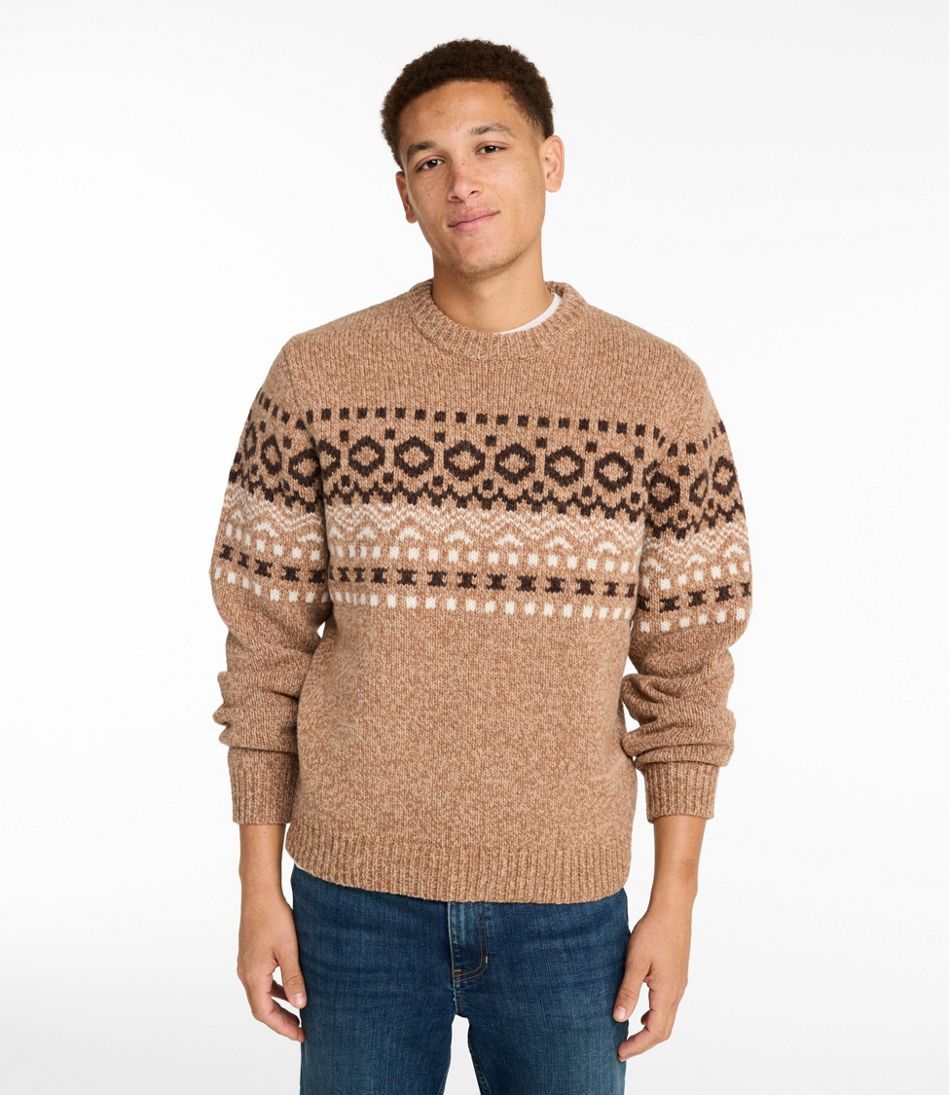 Men's Bean's Classic Ragg Wool Sweater, Crewneck, Fair Isle | L.L.Bean Trending