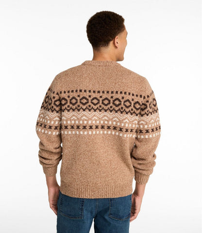 Men's Bean's Classic Ragg Wool Sweater, Crewneck, Fair Isle | L.L.Bean Trending