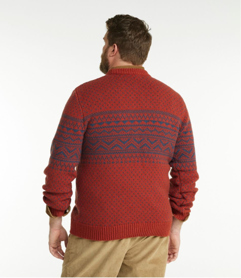 Men's Bean's Classic Ragg Wool Sweater, Crewneck, Fair Isle | L.L.Bean Trending