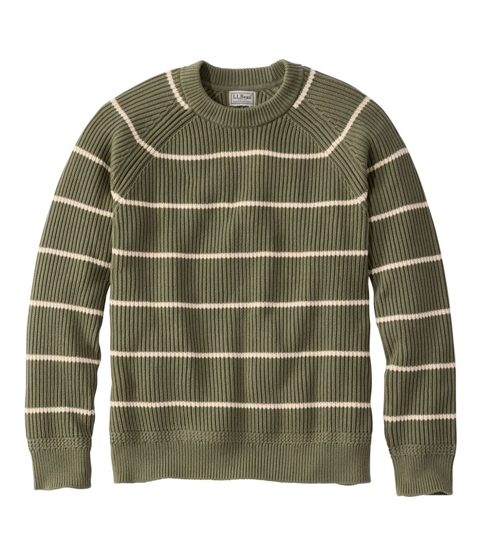 Men's Mariner Rib Crew Sweater, Stripe | L.L.Bean Latest