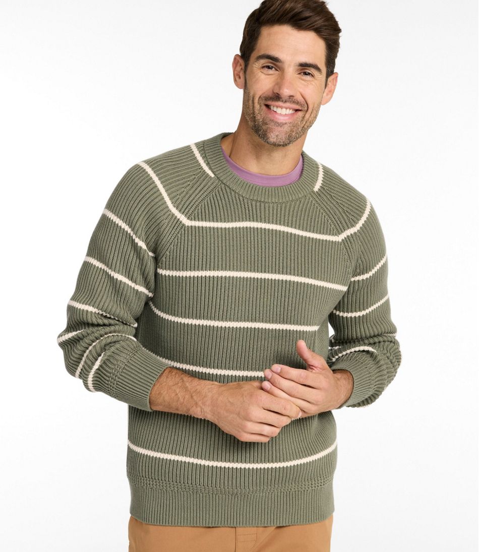 Men's Mariner Rib Crew Sweater, Stripe | L.L.Bean Latest