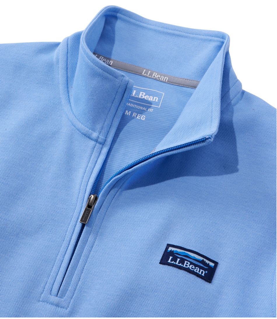 Men's Comfort Stretch Performance® Piqué, Quarter-Zip Pullover | L.L.Bean Featured