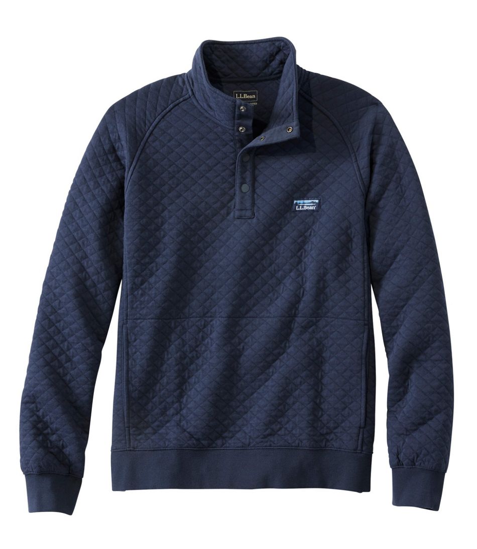 Men's Quilted Sweatshirt, Mockneck | L.L.Bean Popular