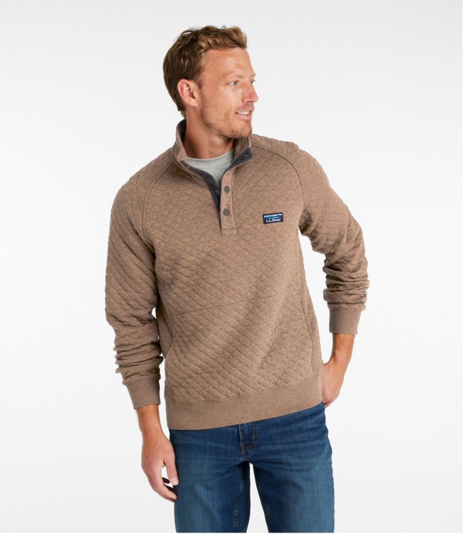 Men's Quilted Sweatshirt, Mockneck | L.L.Bean Popular