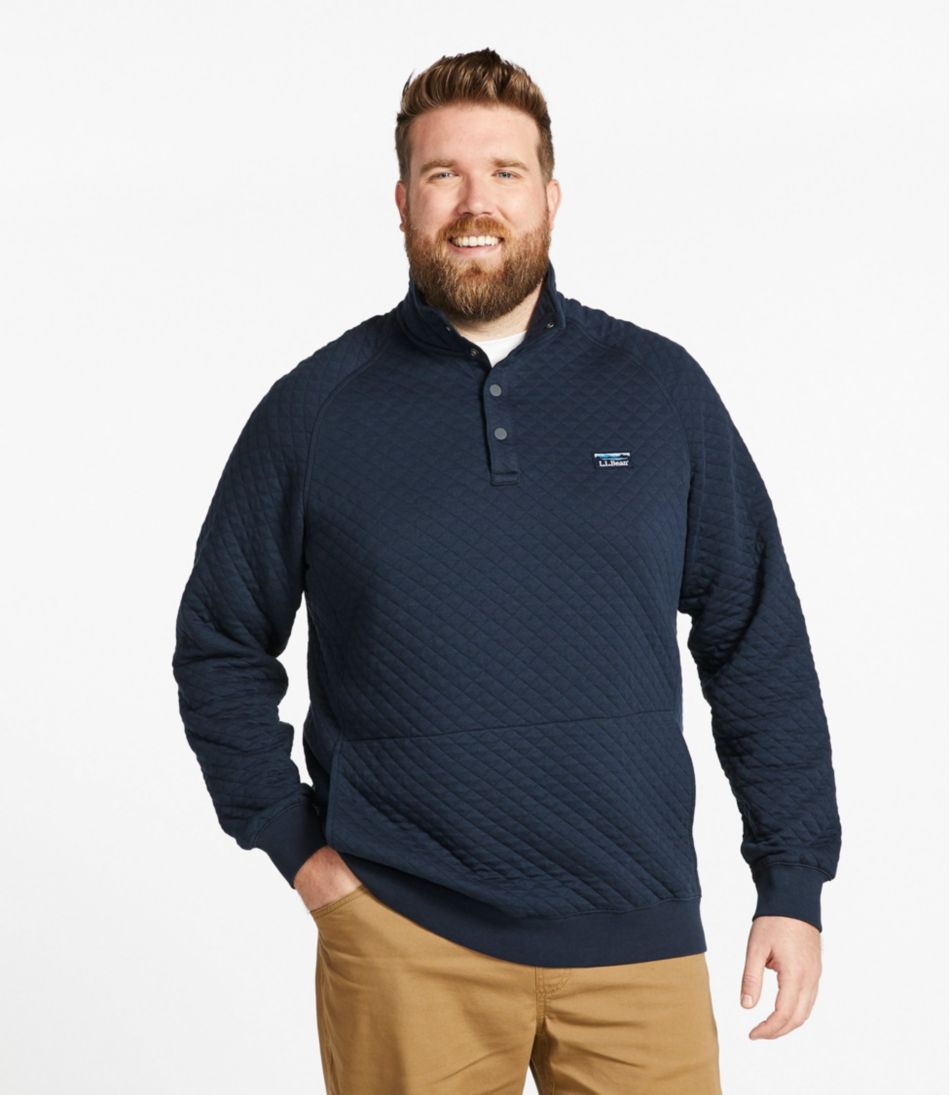 Men's Quilted Sweatshirt, Mockneck | L.L.Bean Popular