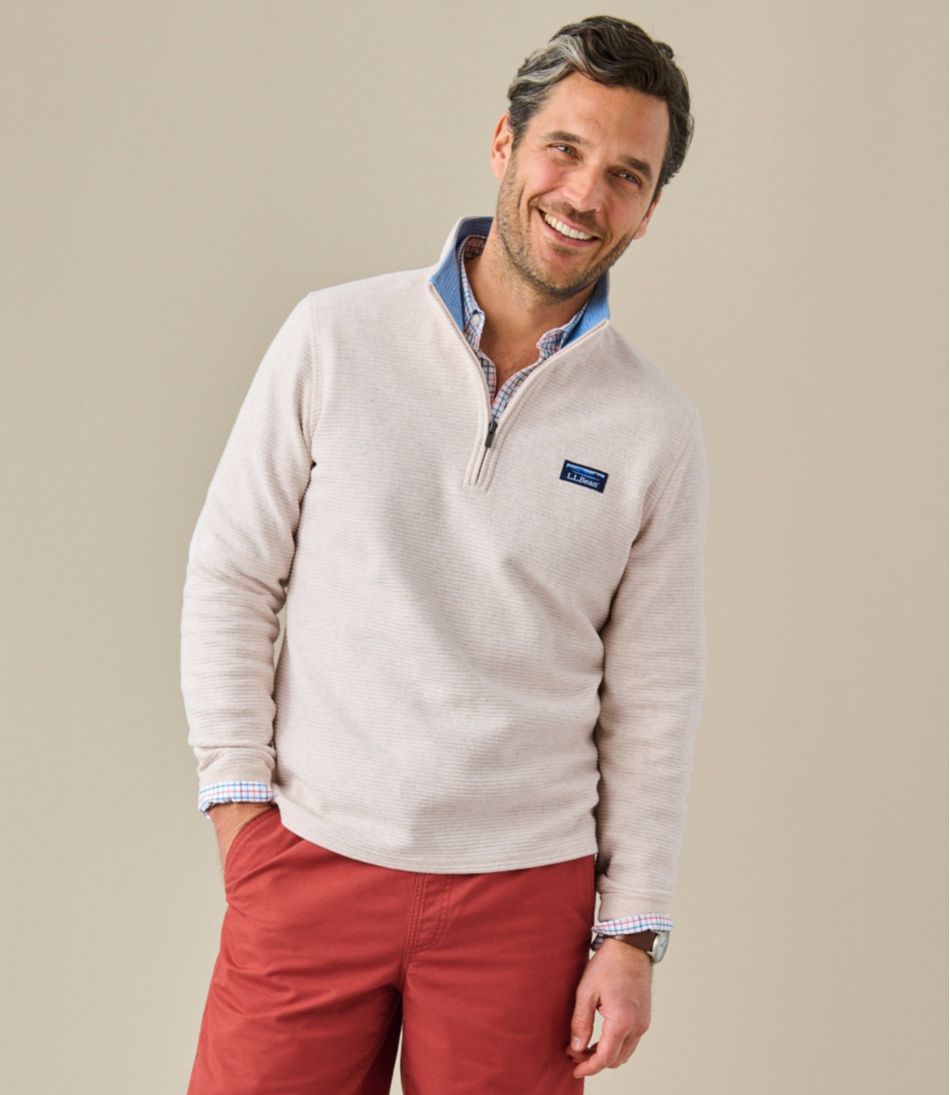 Men's Lakewashed Double-Knit Quarter-Zip Pullover | L.L.Bean Trending