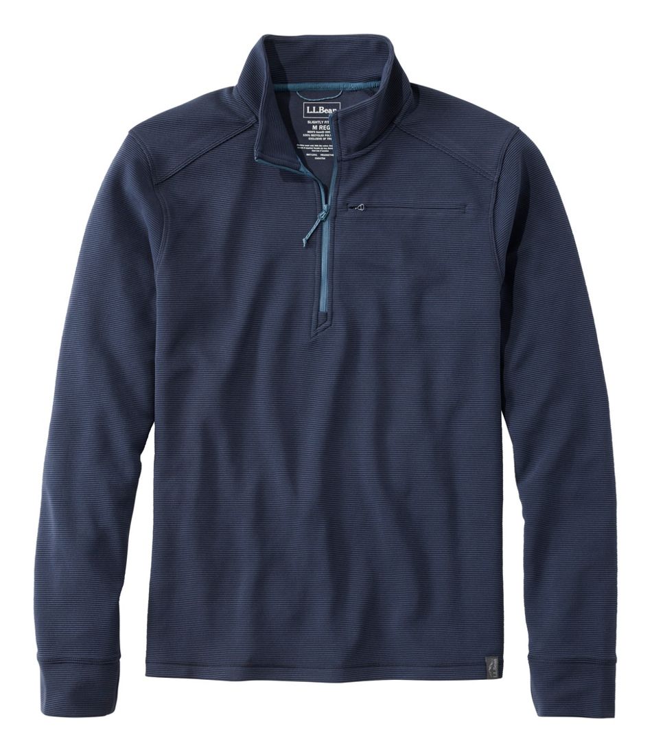 Men's VentureStretch Ottoman-Rib Pullover, Quarter-Zip | L.L.Bean Exclusive