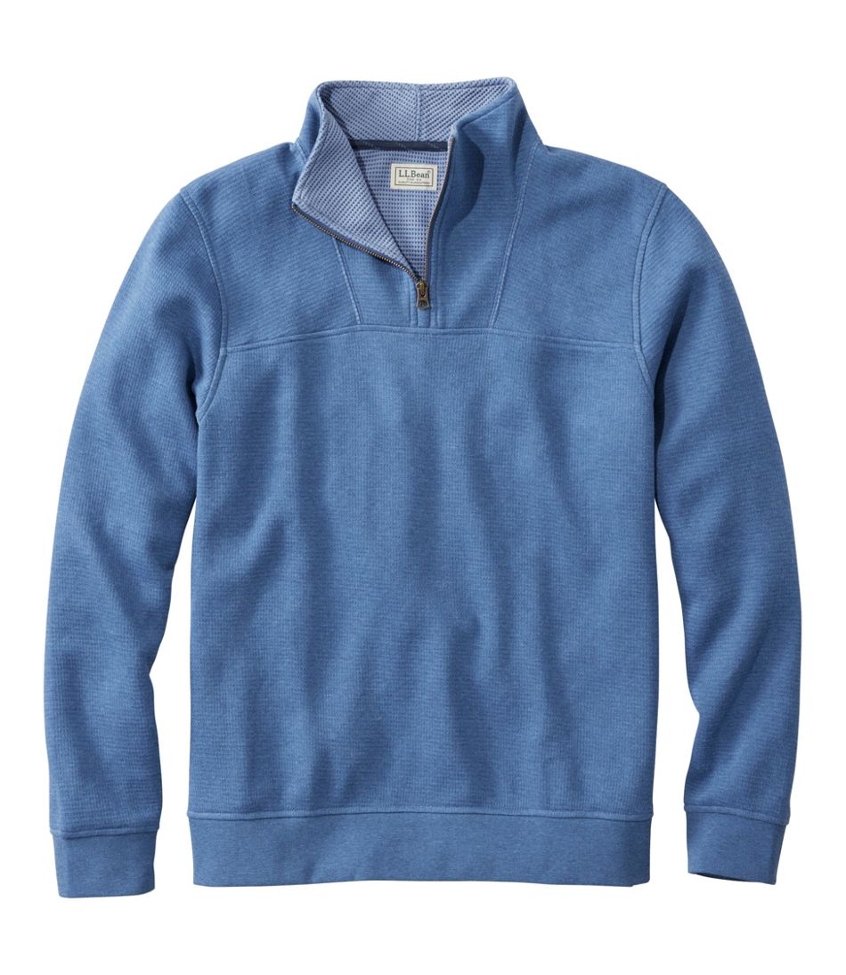 Men's All Seasons Textured Sweats, Quarter-Zip | L.L.Bean Signature