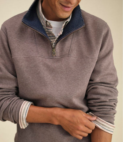 Men's All Seasons Textured Sweats, Quarter-Zip | L.L.Bean Signature