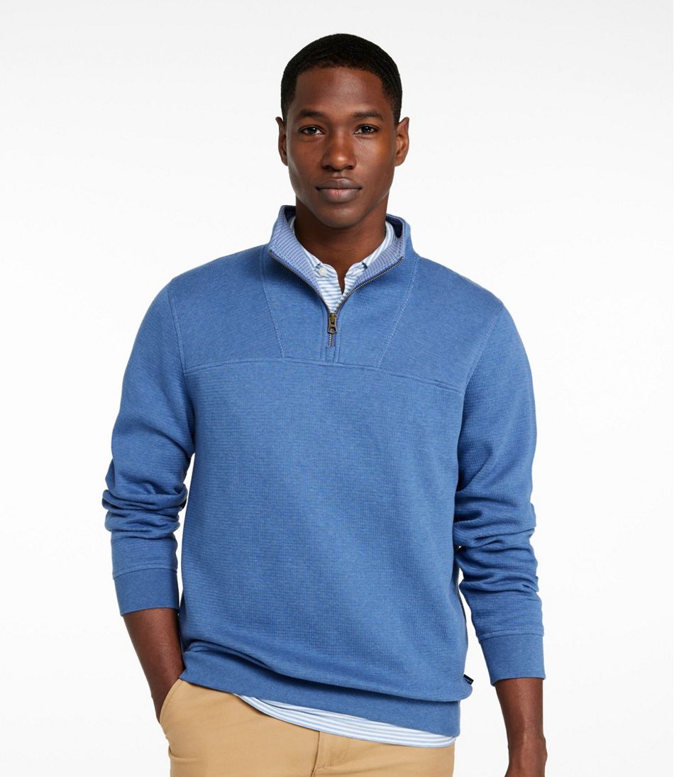 Men's All Seasons Textured Sweats, Quarter-Zip | L.L.Bean Signature