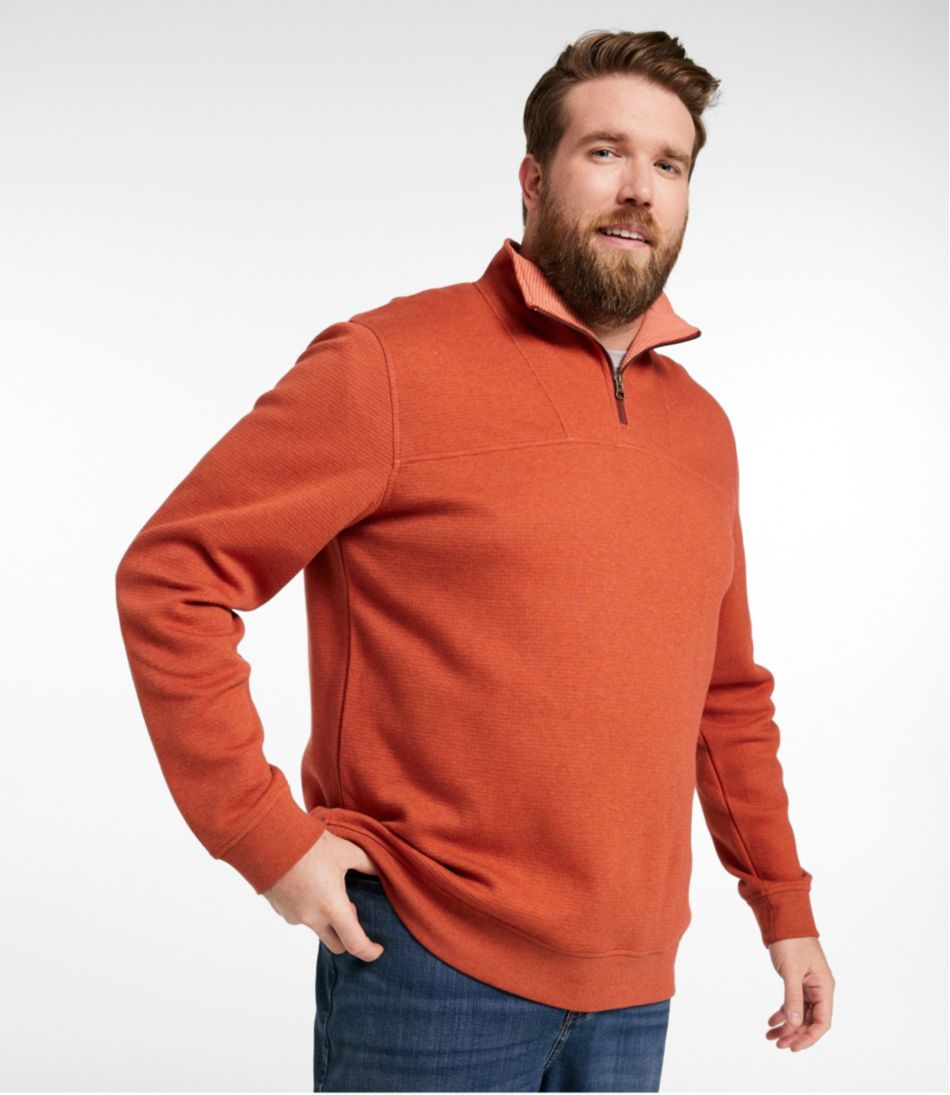 Men's All Seasons Textured Sweats, Quarter-Zip | L.L.Bean Signature