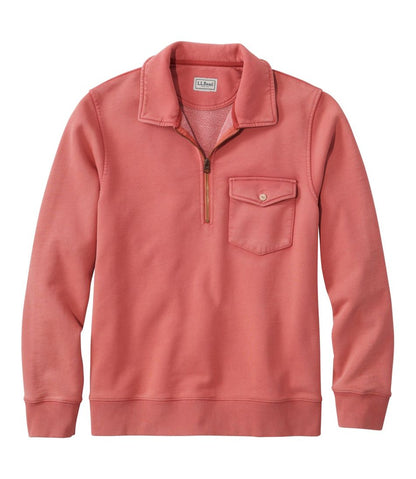 Men's Sunwashed Sweatshirt, Quarter-Zip Polo, Long-Sleeve | L.L.Bean Latest