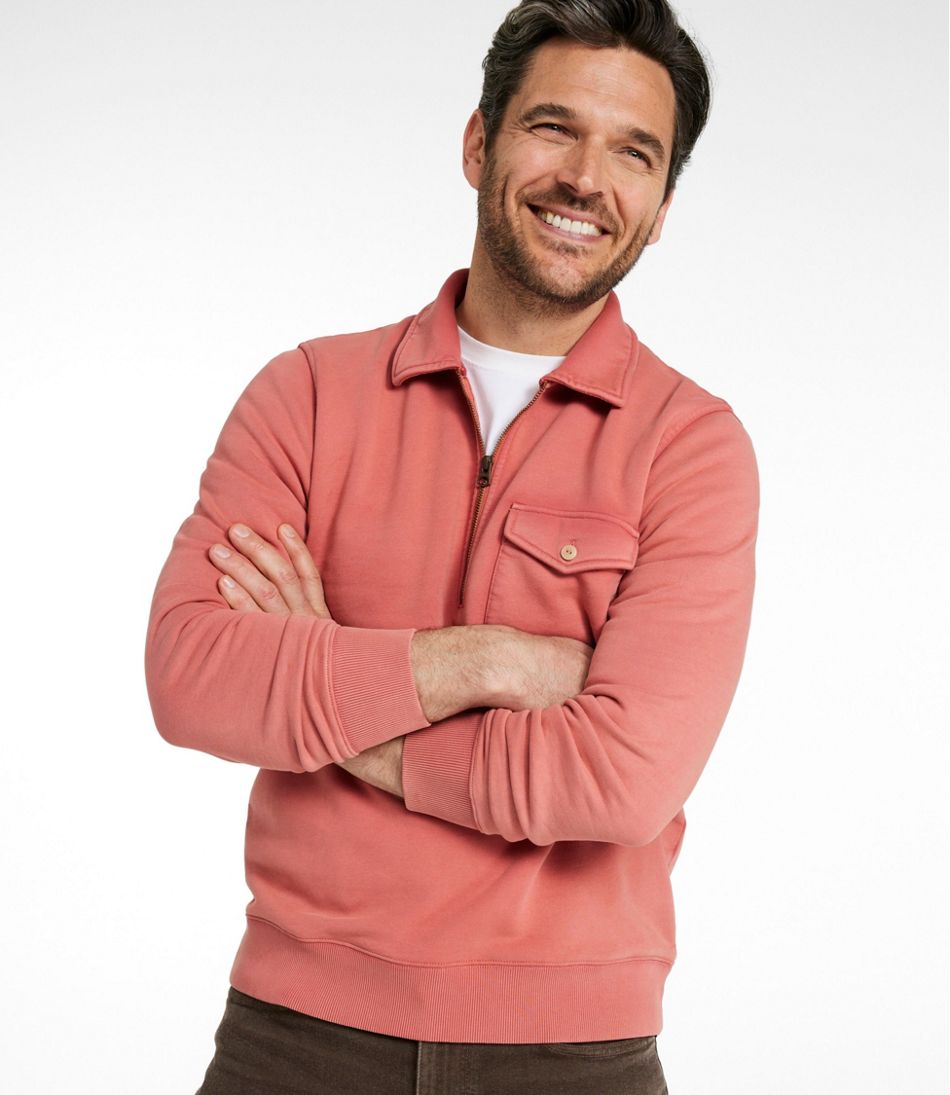 Men's Sunwashed Sweatshirt, Quarter-Zip Polo, Long-Sleeve | L.L.Bean Latest
