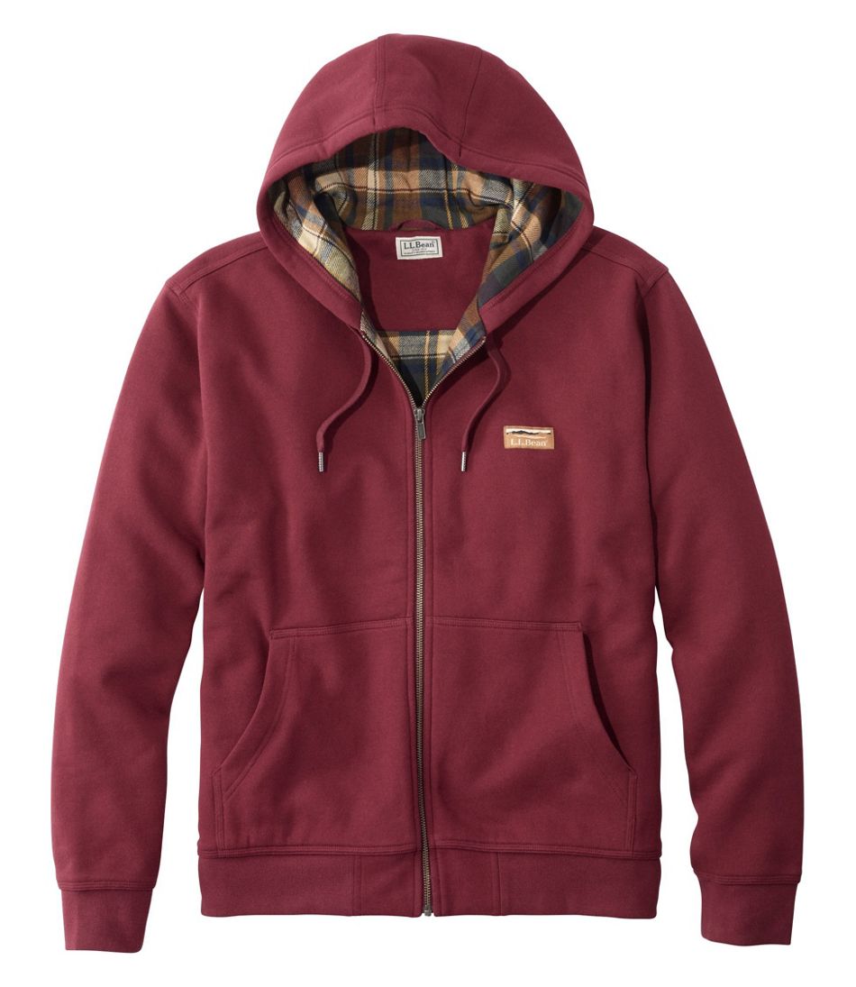 Men's Katahdin Iron Works® Hooded Sweatshirt, Flannel-Lined | L.L.Bean Featured