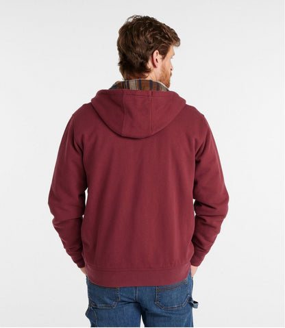 Men's Katahdin Iron Works® Hooded Sweatshirt, Flannel-Lined | L.L.Bean Featured
