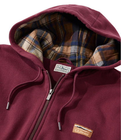 Men's Katahdin Iron Works® Hooded Sweatshirt, Flannel-Lined | L.L.Bean Featured