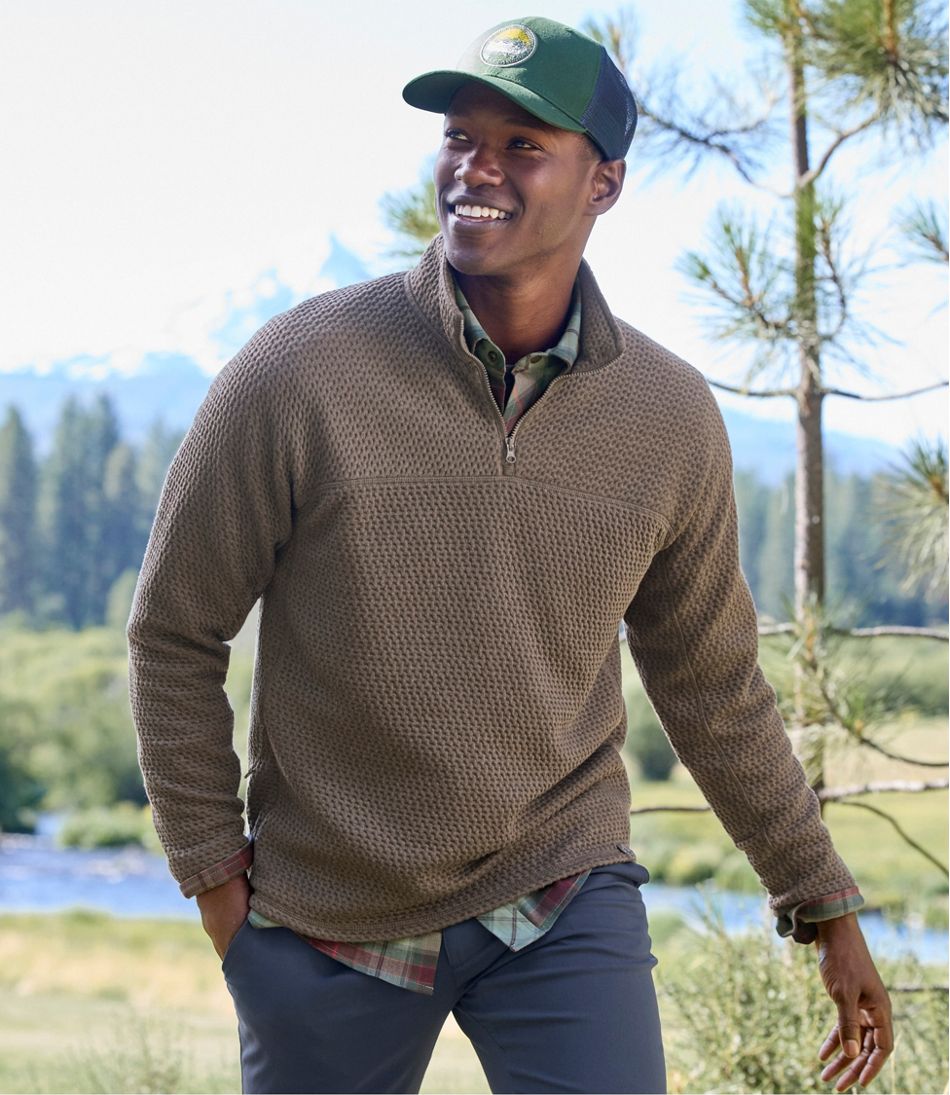 Men's Ridgeknit Pullover, Quarter-Zip | L.L.Bean Essential