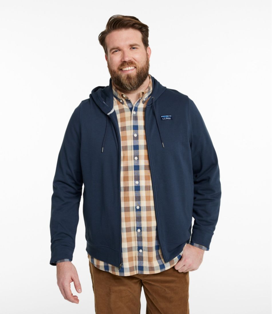 Men's Comfort Stretch Performance® Piqué, Full-Zip Hoodie | L.L.Bean Great Value